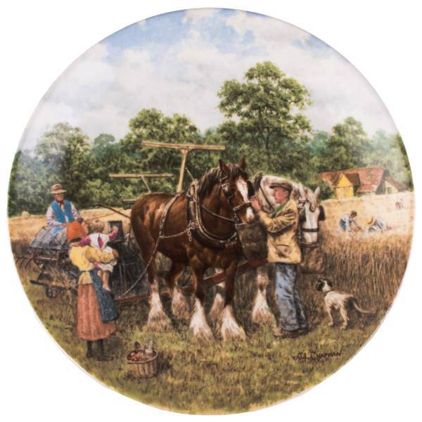 بشقاب دکوری قدیمی طرح Big Farm