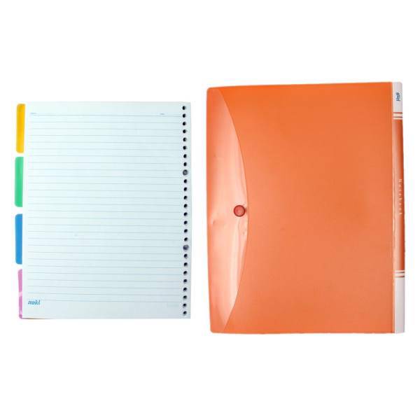 دفتر کلاسوری زینکو به همراه سه بسته کاغذ ناکی کد MT12-2، Zinco MT12-2 Ring Binder Notebook And 3 packets of paper