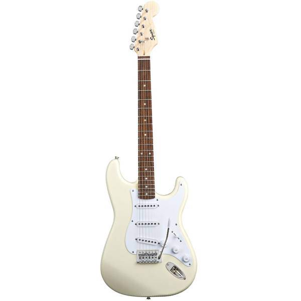 گیتار الکتریک فندر مدل Squier Bullet Strat with Tremolo Arctic White، Fender Squier Bullet Strat with Tremolo Arctic White Electric Guitar
