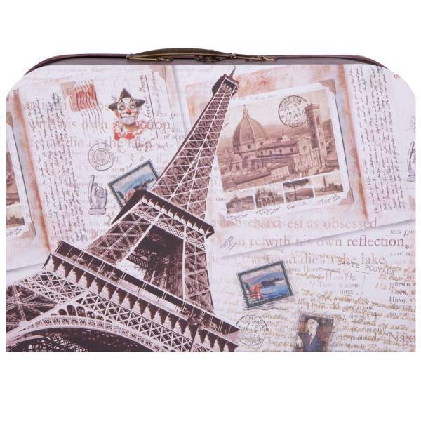 جعبه کادویی چمدانی طرح پاریس 3، Paris Design 3 Luggage Gift Box