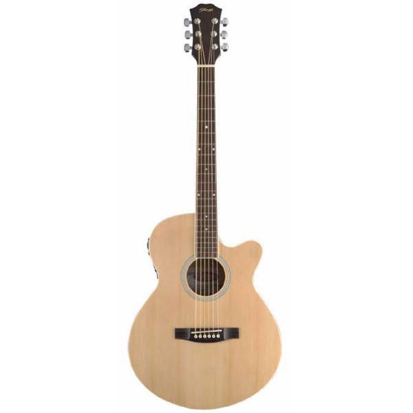 گیتار آکوستیک استگ مدل SA40MJCFI-N، Stagg SA40MJCFI-N Mini-Jumbo Electro-Acoustic guitar