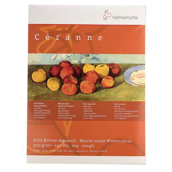 بوم آبرنگ دفترچه‌ای هانه موله مدل Cezanne سایز 48 × 36 سانتی‌متر 10 برگ، Hahnemuhle Cezanne Notebook Canvas Size 36 in 48cm 10 Sheets