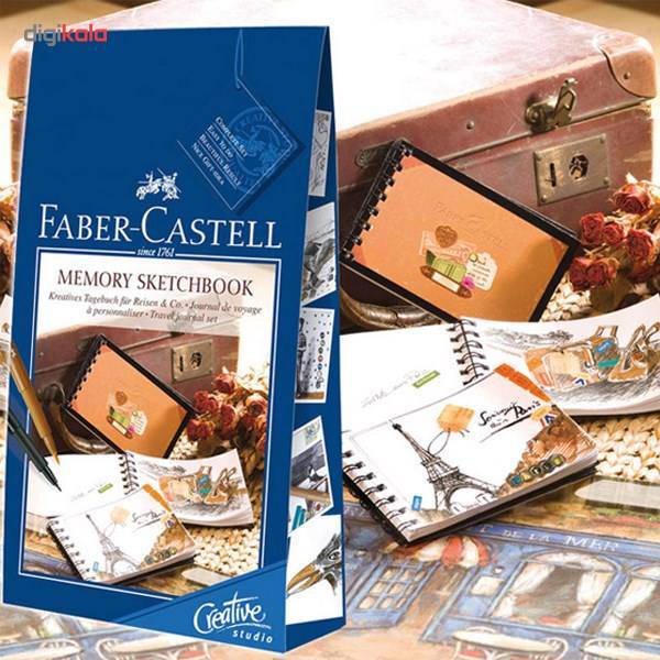 ست خلاقیت فابر کاستل طرح دفترچه خاطرات کد 181033، Faber Castell Memory Sketchbook Inspiration Set 181033