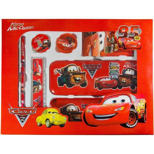 ست 8 تکه لوازم التحریر طرح ماشین ها II کد 43، Cars II 43 Stationery Set 8 pcs