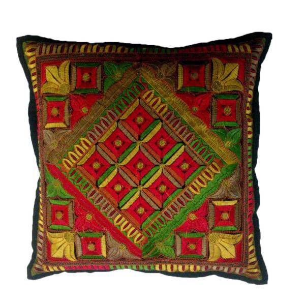 کاور کوسن مدل سوزن دوزی طرح ابریشمی کد 422، Silky Needlework Cushion Cover 422