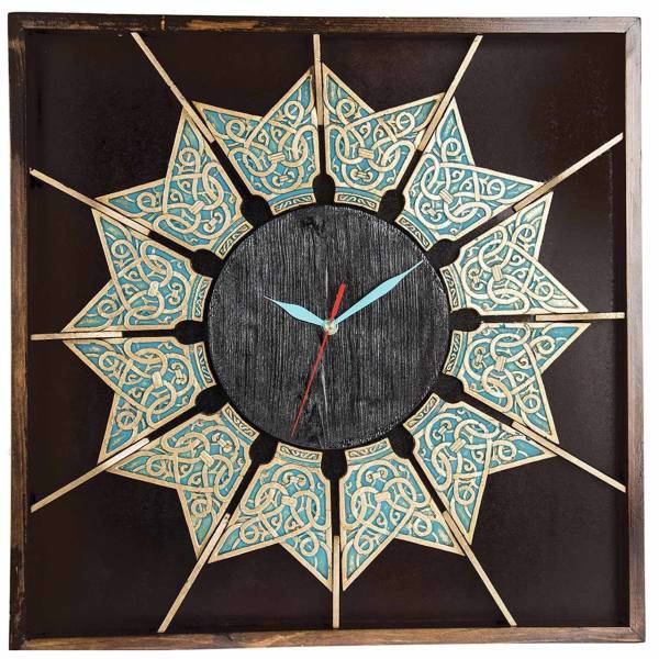 ساعت دیواری گالری آسوریک طرح خورشید کد 86014