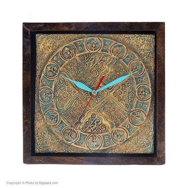 ساعت دیواری گالری آسوریک طرح گل کد 86011