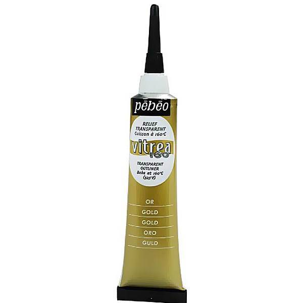 دورگیر رنگ شیشه خمیری پ ب او کد 114068 حجم 20 میلی لیتر، Pebeo Vitrail 160 Glass Paint Outliner Code 114068 20ml