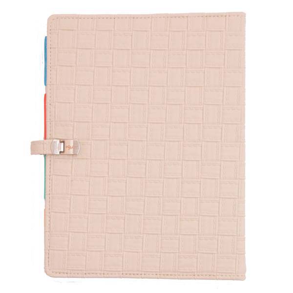 دفتر کلاسوری دوکادفتر طرح چرم مدل 2016-607، DokaDaftar Leather 607-2016 Binder Notebook