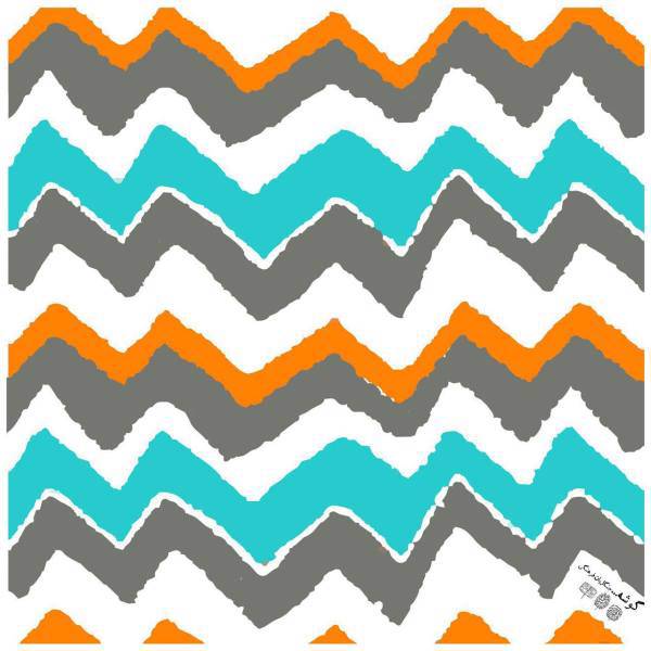 کادوپیچ پارچه‌ای گوشه طرح زیگزاگ، Gooshe Zigzag Design Fabric Gift Wrap