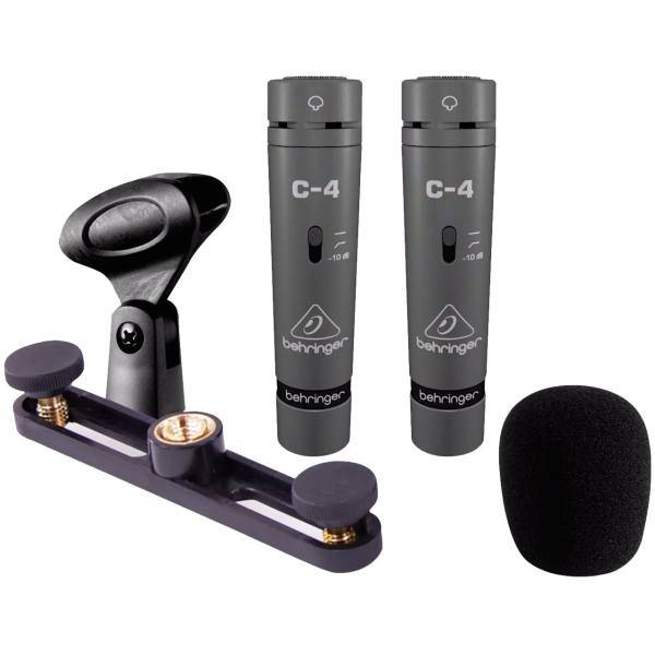 مجموعه دو عددی میکروفون کاندنسر استودیویی بهرینگر مدل C-4، Behringer C-4 Pair Studio Condenser Microphone