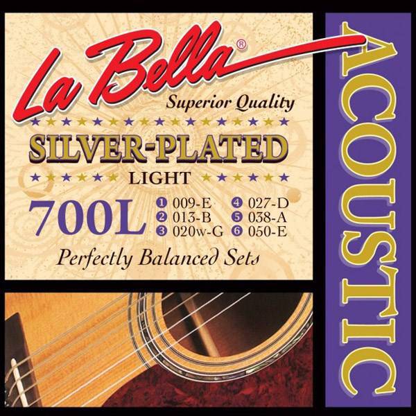 سیم گیتار آکوستیک لا بلا مدل 700L، La Bella Acoustic Guitar String 700L