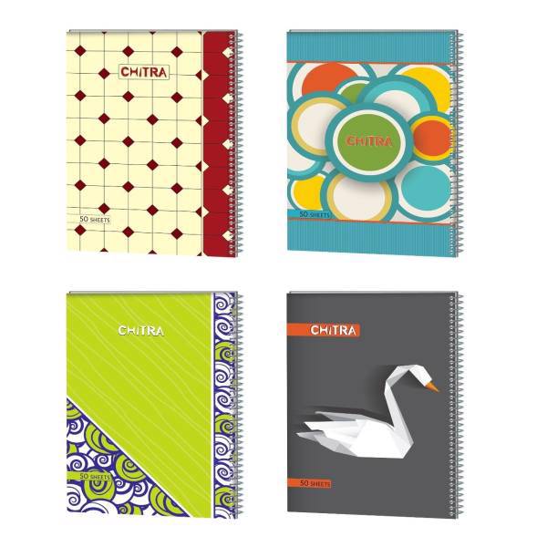 دفتر مشق کلاسیک چیترا کد 071 مجموعه 4 عددی، Chitra 071 Classic Homework Notebook Set 4 Pcs