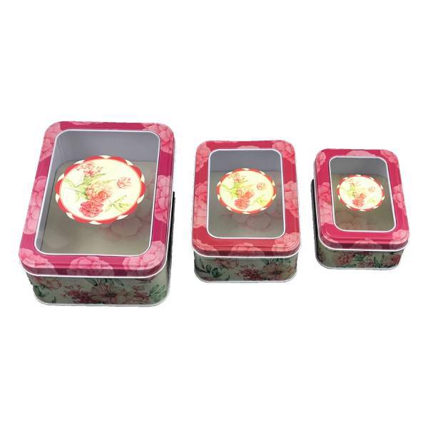 جعبه هدیه فلزی آرمان لند مدل AL-119 مجموعه 3 تایی، ArmanLand AL-119 Metal Gift Box 3 Pcs Set