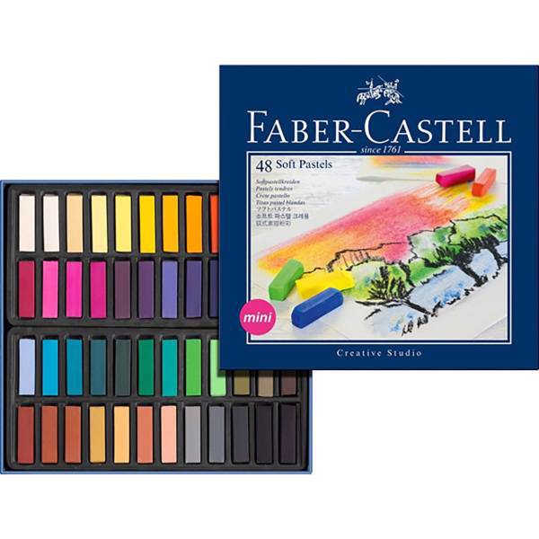 پاستل گچی 48 رنگ فابر کاستل سری Creative Studio مدل Studio Quality، Faber-Castell Studio Quality Creative Studio 48 Color Pastel Crayon