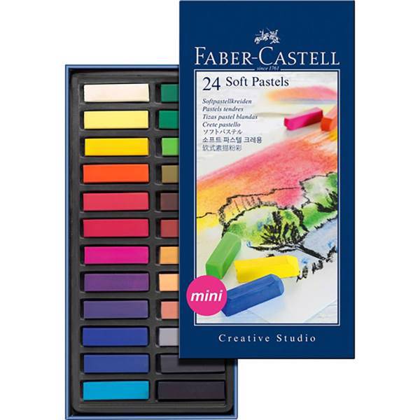 پاستل گچی 24 رنگ فابر کاستل سری Studio Quality مدل Studio Quality، Faber-Castell Studio Quality Creative Studio Series 24 Color Pastel Crayon