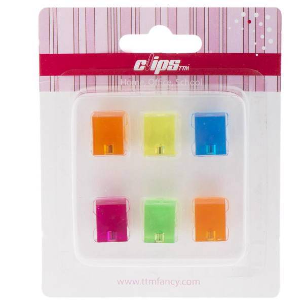 گیره‌ آهنربایی کلیپس مدل 100736- بسته 6 عددی، Clips 100736 Magnet - Pack of 6