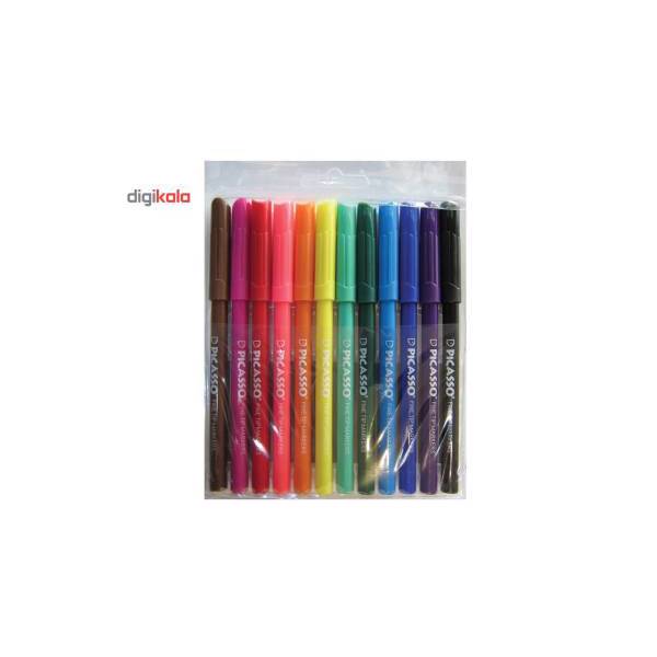 ماژیک رنگ آمیزی 12 رنگ پیکاسو مدل Fine TIP، Picasso Fine TIP 12 Color Painting Marker