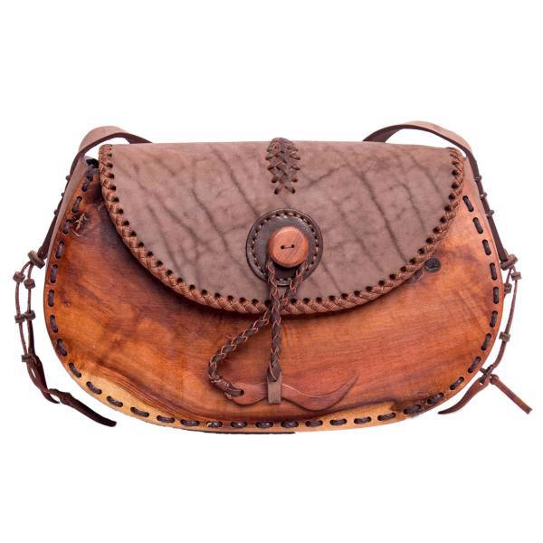 کیف دوشی چرم طبیعی گالری توآ مدل Oak