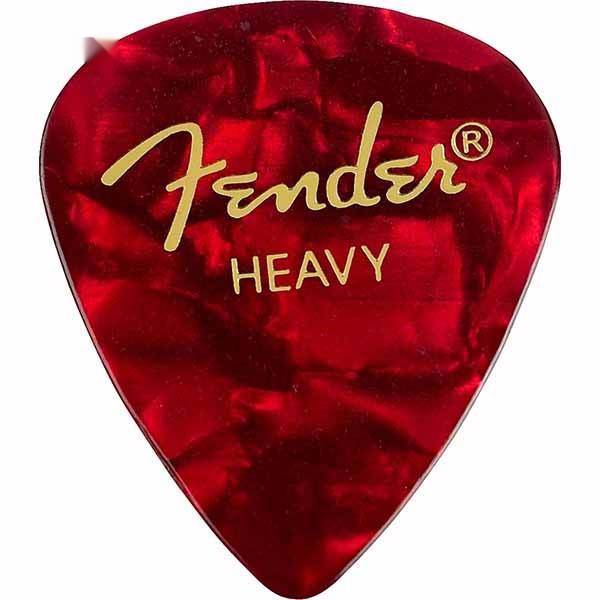 پیک گیتار فندر مدل 351 Shape Premium Heavy Shell Pick بسته دوازده عددی، Fender 351 Shape Premium Heavy Pick