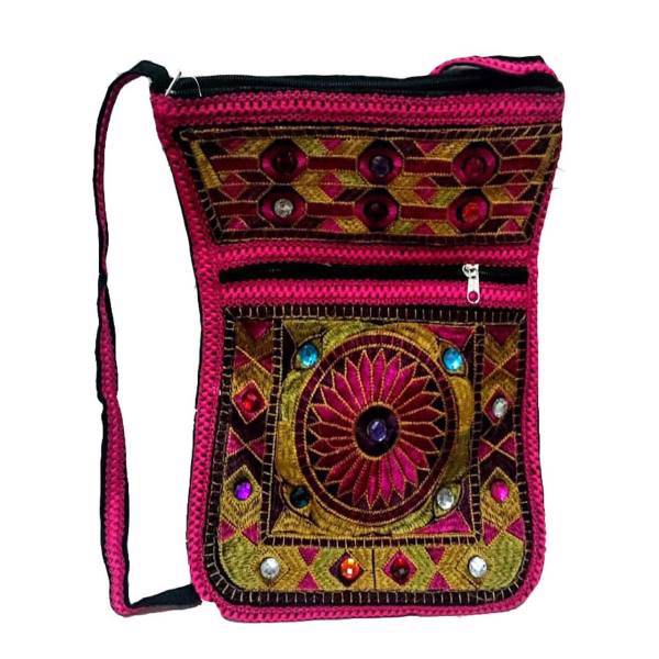 کیف سنتی رودوشی زنانه مدل سوزندوزی کد A-107، Needlework Shoulder Bag For Women A-107