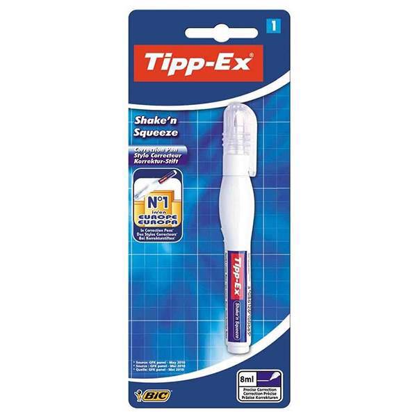 غلط گیر قلمی بیک سری Tipp-Ex شیک اند اسکوییز، Bic Tipp-Ex Shake N Squeeze Correction Pen