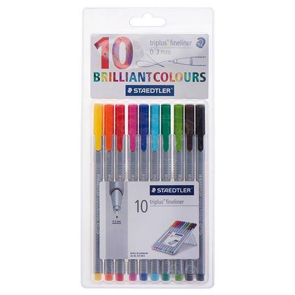 روان نویس 10 رنگ استدلر مدل Triplus Briliant Colors، Staedtler Triplus Briliant Colors 10 Color Rollerball Pen