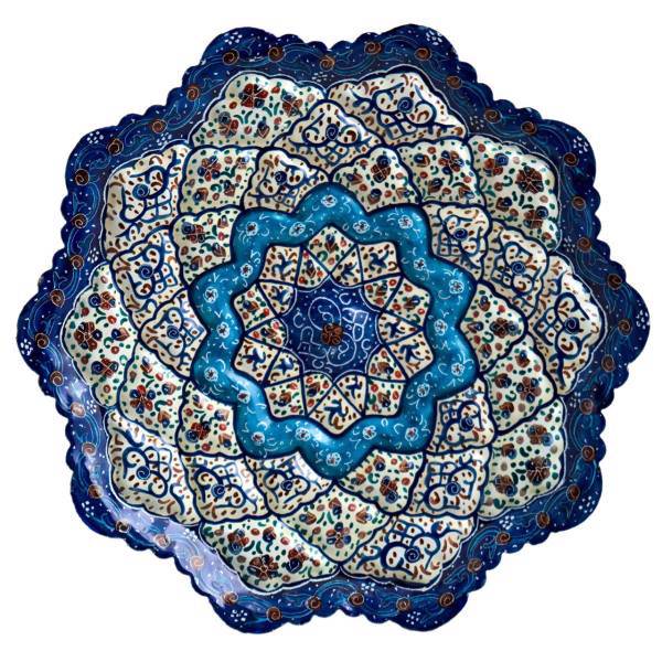 بشقاب میناکاری رستا طرح 280-15-102 قطر 16 سانتی متر