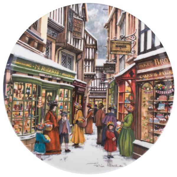 بشقاب دکوری طرح Christmas Fayre