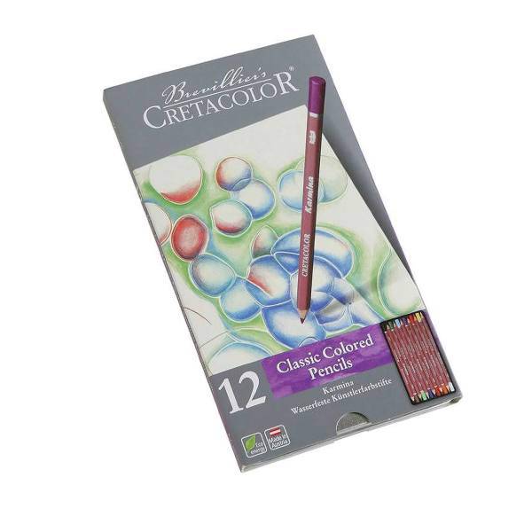 مداد رنگی 12 رنگ کرتاکالر مدل 27012، Cretacolor 27012 12 Colored Pencils