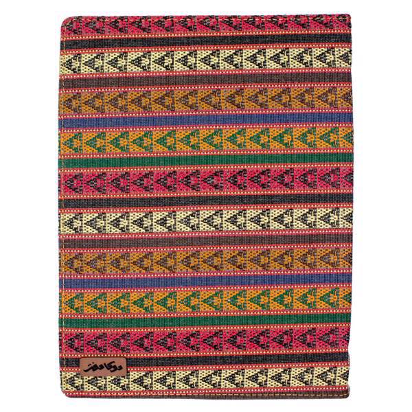 دفتر کلاسوری دوکادفتر طرح پارچه جاجیم مدل 1006-612، DokaDaftar Jajim Fabric 612-1006 Binder Notebook