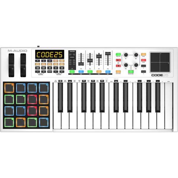 کیبورد میدی کنترلر ام-آدیو مدل Code 25، M-Audio Code 25 Midi Controller Keyboard