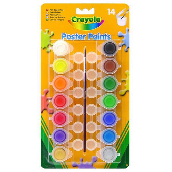 گواش 14 رنگ کرایولا کد 3978، Crayola 14 Color 3978 Poster Color