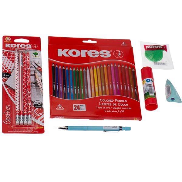 بسته نوشت افزار کورس مدل دانش آموزی، Kores Student Stationery Bundles