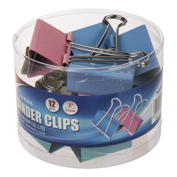 گیره کاغذ دلی سایز 51 میلی متر - بسته 12 عددی، Deli Paper Clip Size 51mm - Pack of 12