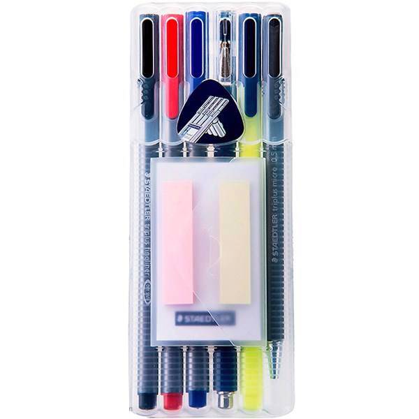 بسته لوازم التحریر استدلر مدل Triplus Clearbox، Staedtler Triplus Clearbox Stationery Bundle