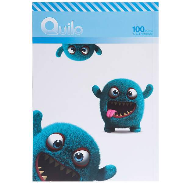 دفتر مشق کوییلو طرح هیولای خزدار با‌نمک 100 برگ، Quilo Cute Furry Monster Homework Notebook 100 Sheets