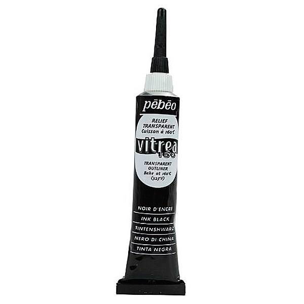 دورگیر رنگ شیشه پ ب او کد رنگ 66 حجم 20 میلی لیتر، Pebeo 66 Vitrea 160 Glass Paint Outliner 20ml