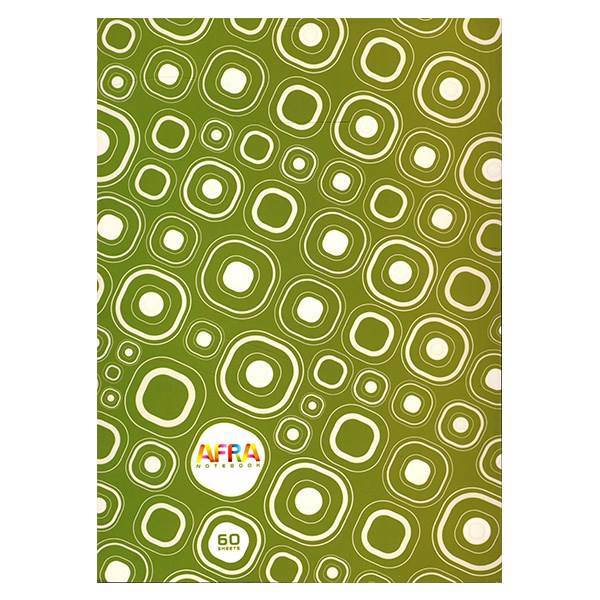 دفتر افرا 60 برگ کاور دار طرح 3، Afra 60 Sheets Notebook with Cover Type 3