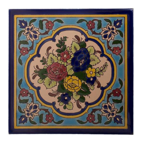 کاشی هفت رنگ 20 × 20 سانتیمتر گالری مند مدل MK11 طرح گلبرگ