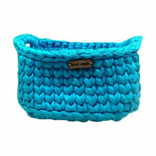 سبد قلاب بافی مدل مستطیل، Rectangular Weave Hook Basket