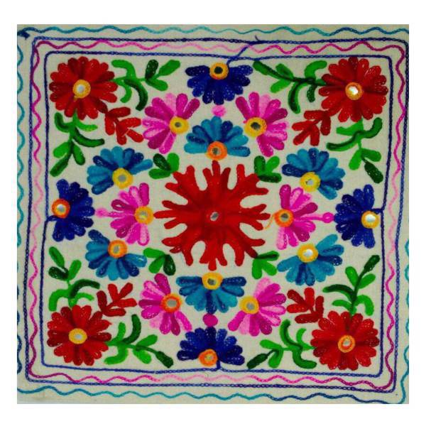 کاور کوسن مدل سوزن دوزی مدل ابریشمی کد418، Silky Needlework Cushion Cover 418