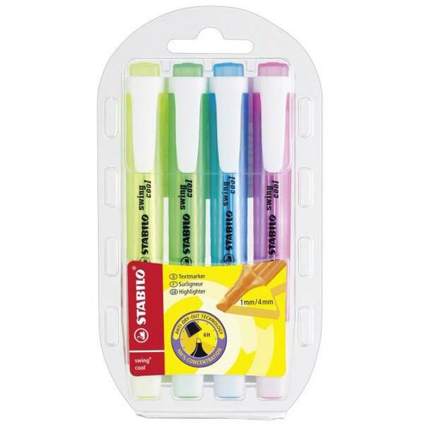 ماژیک علامت گذار استابیلو مدل Swing Cool 4 Colors، Stabilo Swing Cool 4 Color Highlighter