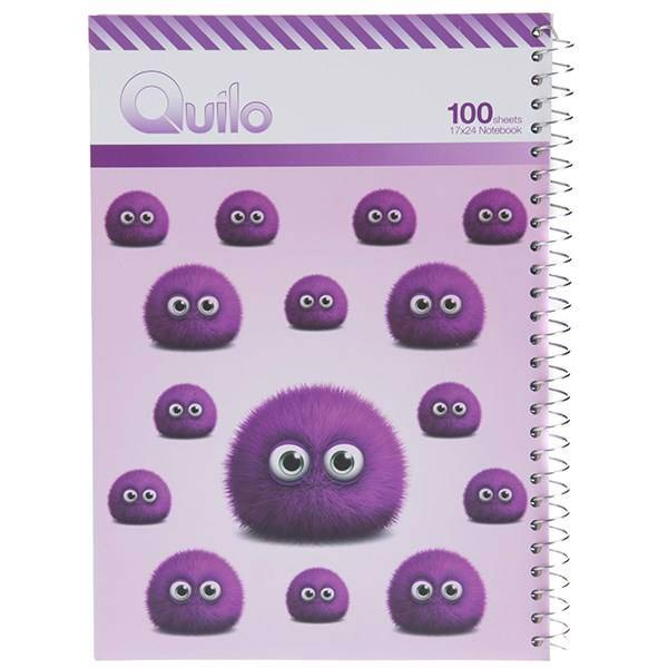 دفتر مشق کوییلو طرح حشره قرمز 100 برگ، Quilo Red Bug Homework Notebook 100 Sheets