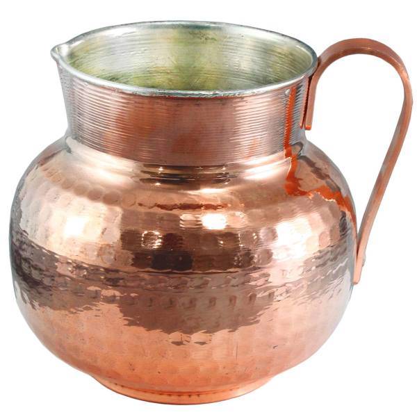 پارچ مسی شیانچی طرح چکشی کد 080040078