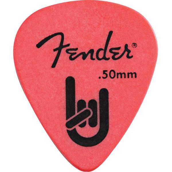 بسته 12 عددی پیک گیتار فندر مدل 0.5 0987351700، Fender 0987351700 0.5 Rock On Touring Pick