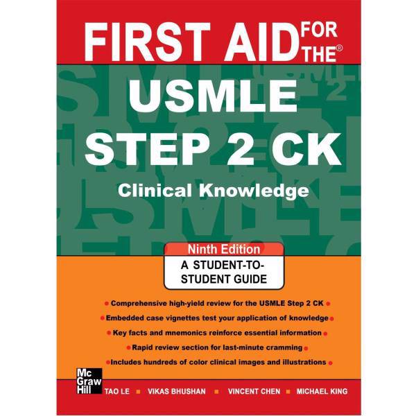 کتاب آزمون پزشکی آمریکا First Aid for the USMLE Step 2 CK، First Aid for the USMLE Step 2 CK 9th Edition Book