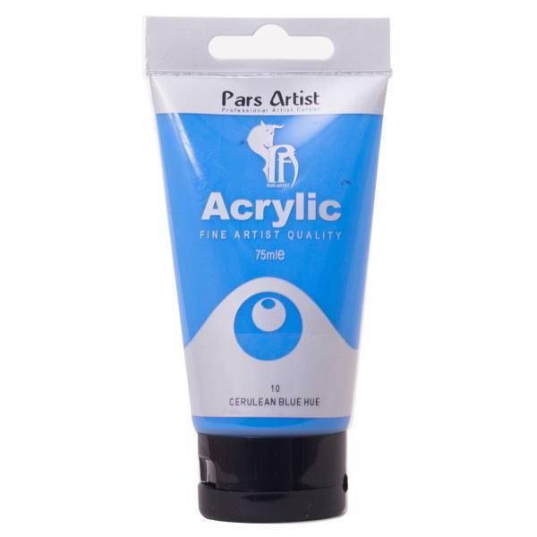 رنگ اکریلیک پارس آرتیست کد 10 Cerulean Blue Hue، Pars Artist Acrylic Code 10 Cerulean Blue Hue