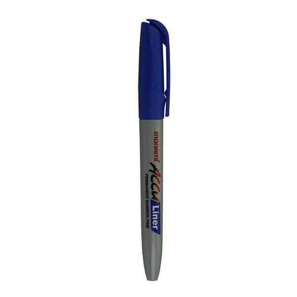 ماژیک مونامی مدل Accu Liner Fine، Monami Accu Liner Blue Permanent Marker-Fine