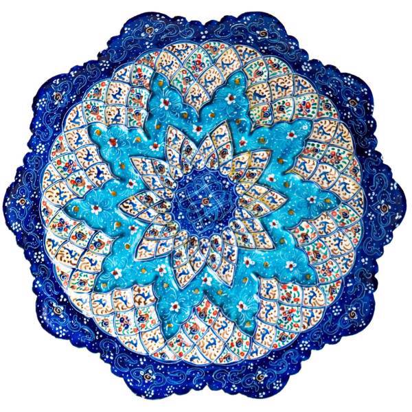 بشقاب میناکاری رستا طرح 208-15-102 قطر 16 سانتی متر